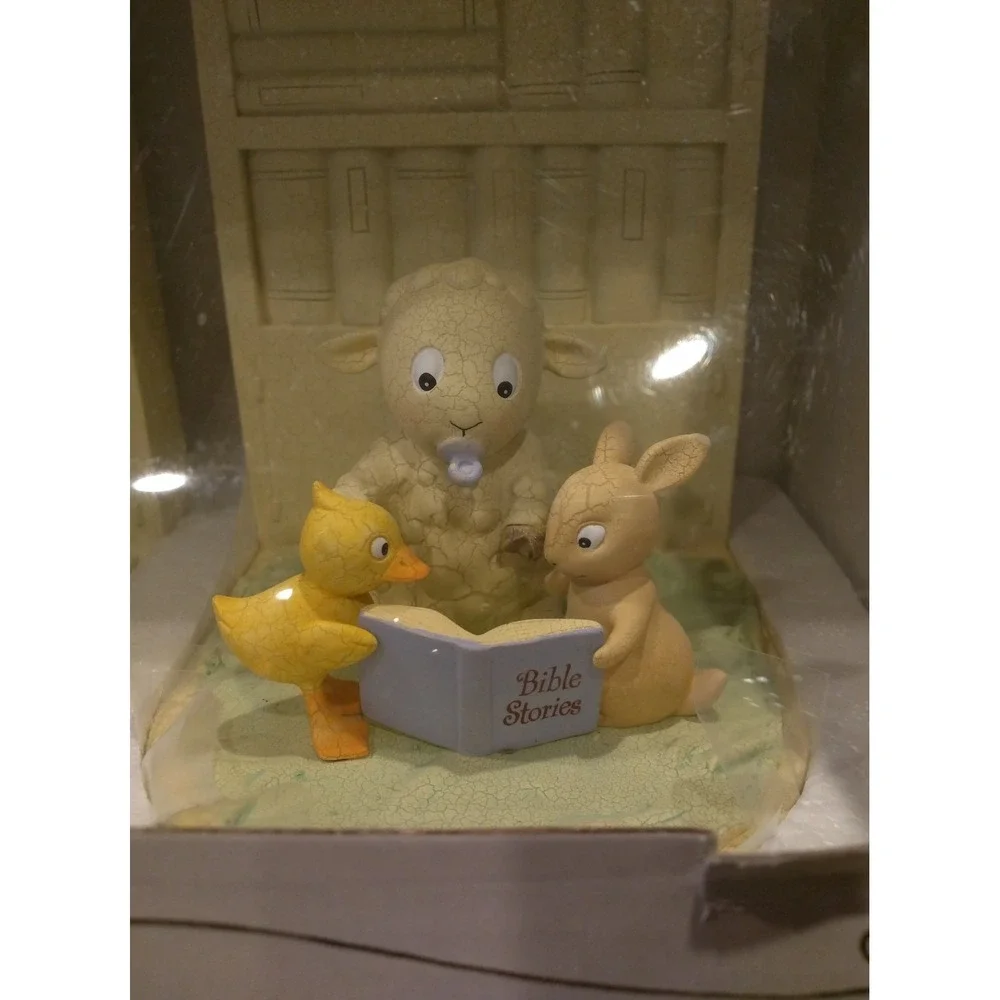 DAYSPRING Bookends~Sheep Reading Bible Stories to Duck & Rabbit
